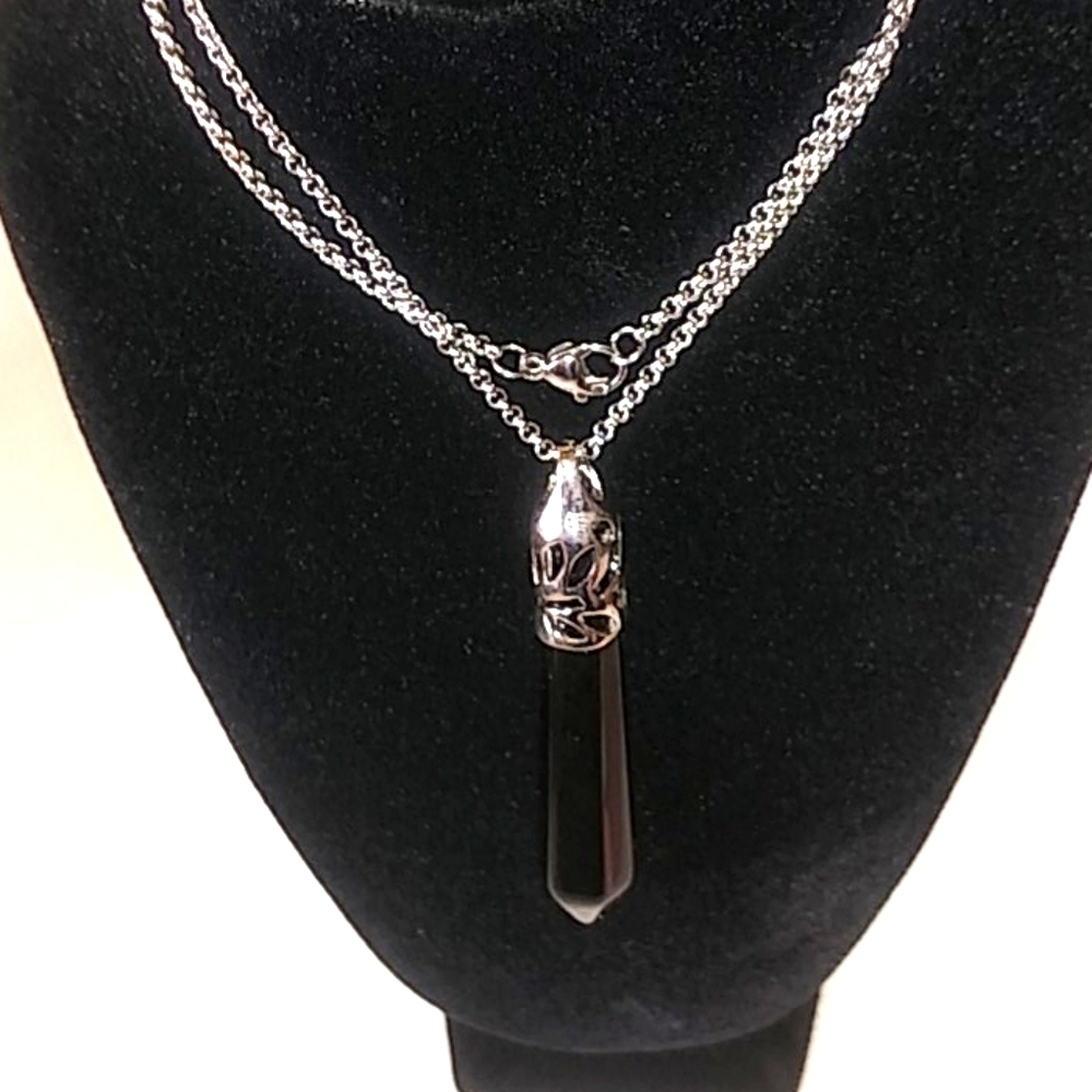 Black Power Stone Necklace